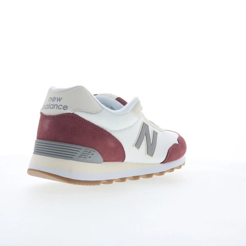 New Balance 515 ML515TWT Mens Red Suede Lifestyle Sneakers Shoes