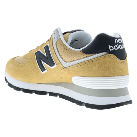 New Balance 574 Rugged ML574DBF Mens Beige Suede Lifestyle Sneakers Shoes