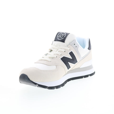New Balance 574 Rugged ML574DBS Mens Beige Suede Lifestyle Sneakers Shoes