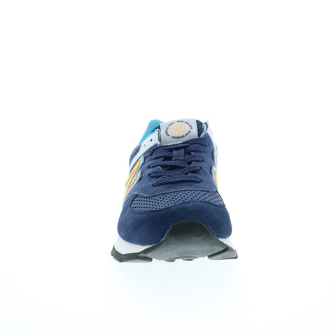 New Balance 574 ML574DU2 Mens Blue Suede Lace Up Lifestyle Sneakers Shoes