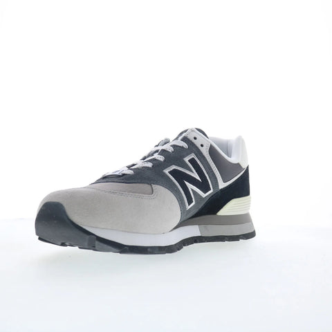 New Balance 574 Rugged ML574DWA Mens Gray Suede Lifestyle Sneakers Shoes