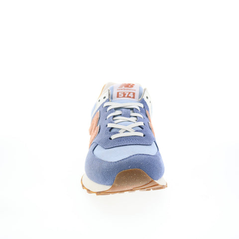 New Balance 574 ML574RA2 Mens Blue Suede Lace Up Lifestyle Sneakers Shoes