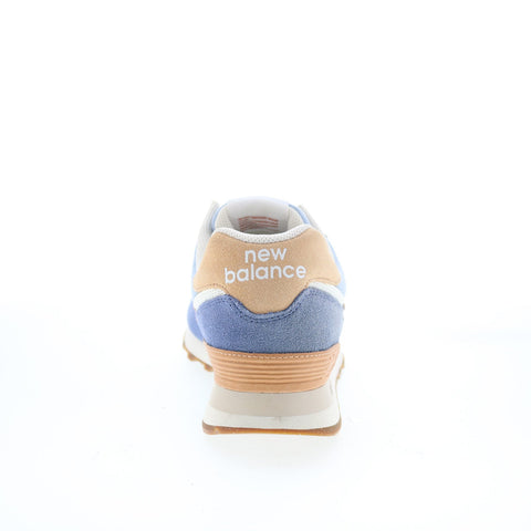 New Balance 574 ML574RA2 Mens Blue Suede Lace Up Lifestyle Sneakers Shoes