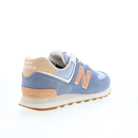 New Balance 574 ML574RA2 Mens Blue Suede Lace Up Lifestyle Sneakers Shoes