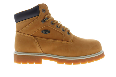 Lugz Mortar Mid Steel Toe MMORMSTK-747 Mens Brown Nubuck Casual Dress Boots