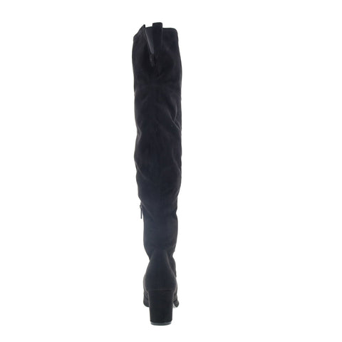 Calvin Klein C Tiana MNA01 Womens Black Suede Zipper Casual Dress Boots