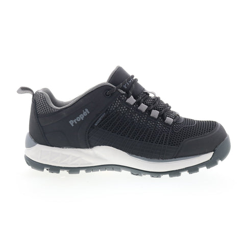 Propet Vestrio MOA042M Mens Black Leather Lace Up Lifetsyle Sneakers Shoes