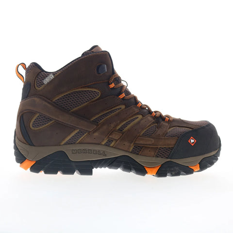 Merrell Moab Vertex Mid WP Composite Toe Mens Brown Wide Work & Safety Boots