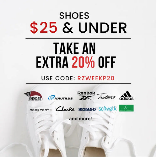 Get 20% off for under $25 shoes