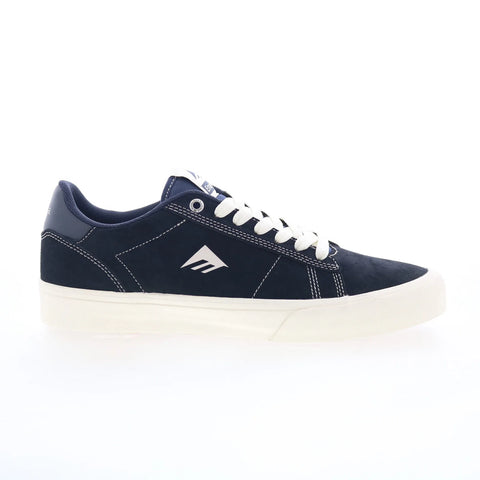 Emerica Moca 6101000160401 Mens Blue Suede Skate Inspired Sneakers Shoes