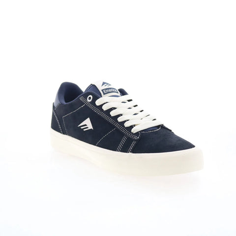 Emerica Moca 6101000160401 Mens Blue Suede Skate Inspired Sneakers Shoes
