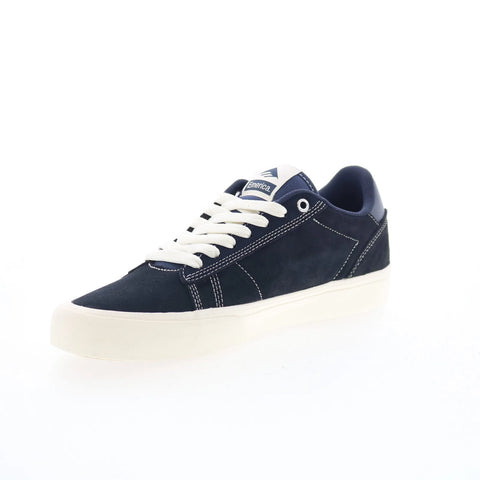Emerica Moca 6101000160401 Mens Blue Suede Skate Inspired Sneakers Shoes