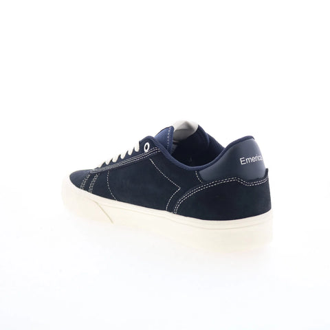 Emerica Moca 6101000160401 Mens Blue Suede Skate Inspired Sneakers Shoes