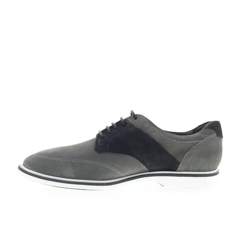 Studio Belvedere Modena Mens Gray Leather Oxfords & Lace Ups Casual Shoes