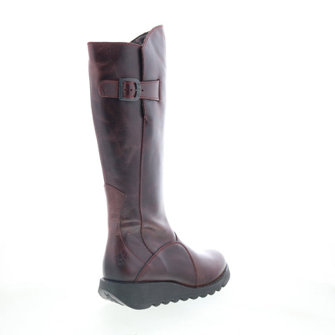 Fly London Mol MOL912FLY-025 Womens Burgundy Leather Casual Dress Boots