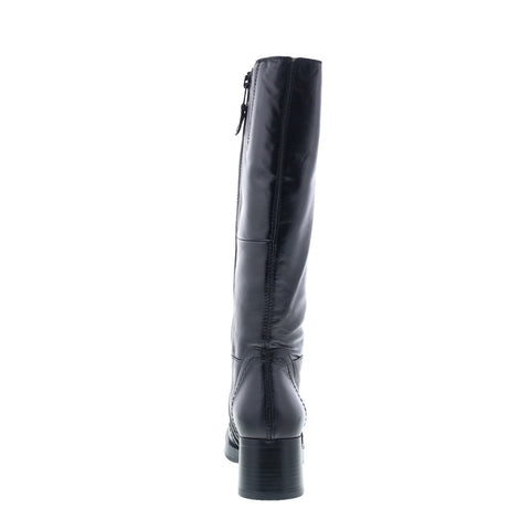 Miz Mooz Mollie Womens Black Leather Zipper Knee High Boots
