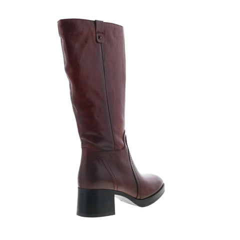 Miz Mooz Mollie Womens Red Leather Zipper Knee High Boots