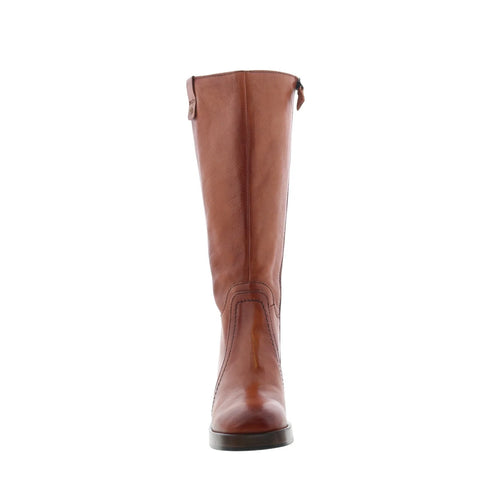 Miz Mooz Mollie Womens Brown Leather Zipper Knee High Boots