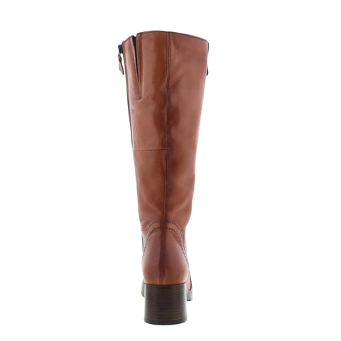 Miz Mooz Mollie Womens Brown Leather Zipper Knee High Boots