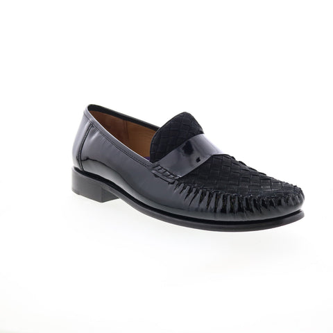 Robert Zur Monaco Penny Mens Black Leather Loafers & Slip Ons Penny Shoes