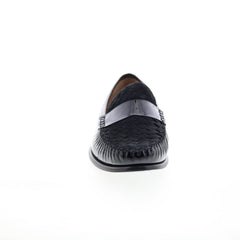 ROBERT ZUR Black Leather Slip-on Penny Loafers 12 ROBERT ZUR Men main image 2