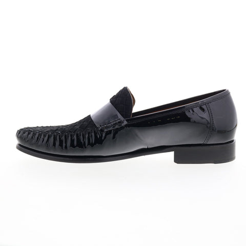 Robert Zur Monaco Penny Mens Black Leather Loafers & Slip Ons Penny Shoes