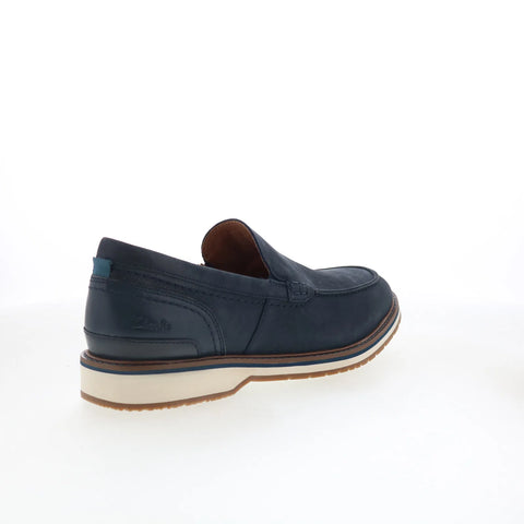 Clarks Monahan Step 26181377 Mens Blue Loafers & Slip Ons Casual Shoes
