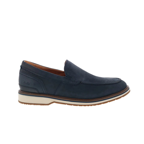 Clarks Monahan Step 26181377 Mens Blue Loafers & Slip Ons Casual Shoes