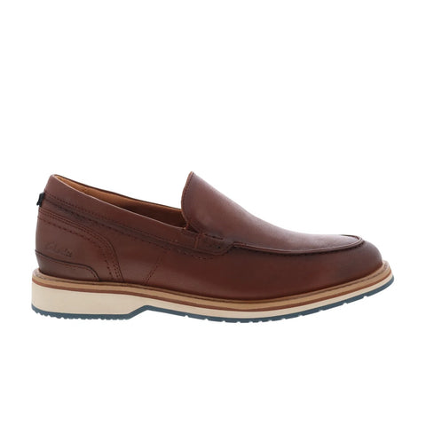 Clarks Monahan Step 26181378 Mens Brown Loafers & Slip Ons Casual Shoes