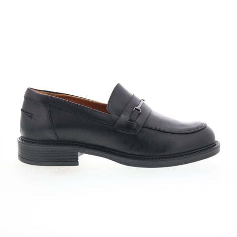 Miz Mooz Monnie Womens Black Leather Loafers & Slip Ons Casual Shoes