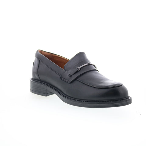 Miz Mooz Monnie Womens Black Leather Loafers & Slip Ons Casual Shoes