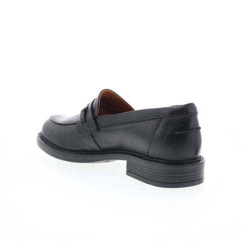 Miz Mooz Monnie Womens Black Leather Loafers & Slip Ons Casual Shoes
