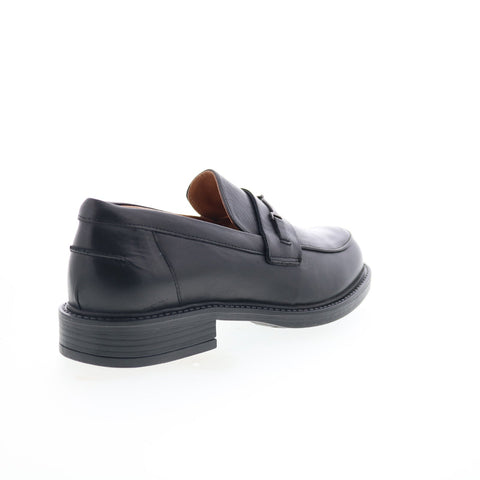 Miz Mooz Monnie Womens Black Leather Loafers & Slip Ons Casual Shoes
