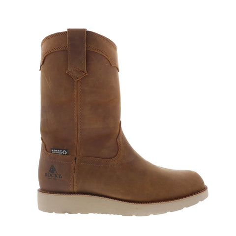 Rocky MonoCrepe Wedge 11" WP Work Boots Mens Brown Work & Safety Boots