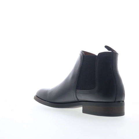 Steve Madden Montreux MONT10M1 Mens Black Leather Slip On Chelsea Boots