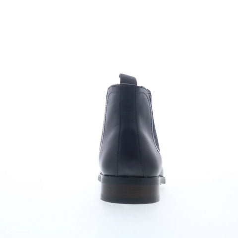 Steve Madden Montreux MONT10M1 Mens Black Leather Slip On Chelsea Boots