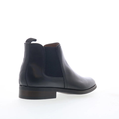 Steve Madden Montreux MONT10M1 Mens Black Leather Slip On Chelsea Boots