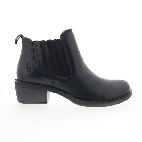 Fly London Moof MOOF103FLY-000 Womens Black Leather Ankle & Booties Boots