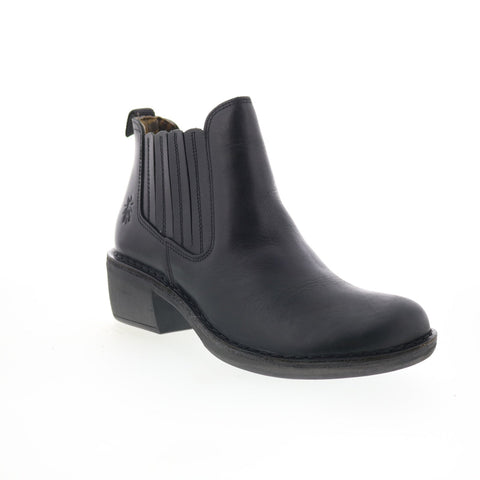 Fly London Moof MOOF103FLY-000 Womens Black Leather Ankle & Booties Boots