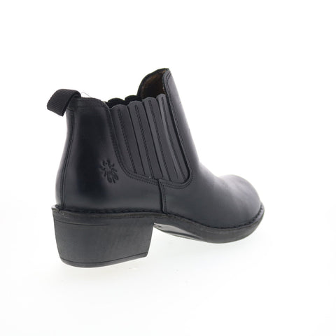 Fly London Moof MOOF103FLY-000 Womens Black Leather Ankle & Booties Boots
