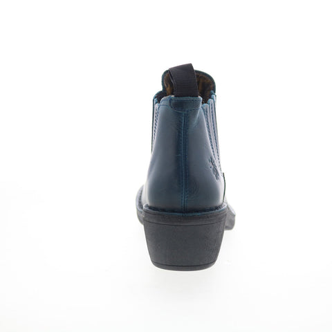 Fly London Moof MOOF103FLY-005 Womens Blue Leather Ankle & Booties Boots