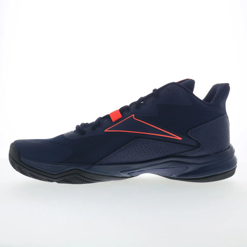Reebok More Buckets Mens Blue Mesh Lace Up Athletic Basketball Shoes
