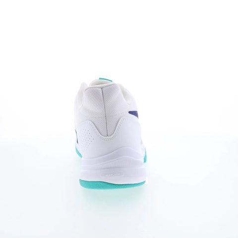 Reebok More Buckets Mens White Mesh Lace Up Athletic Basketball Shoes