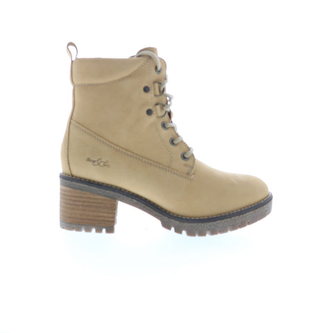 Bos. & Co. Morel Womens Brown Nubuck Lace Up Ankle & Booties Boots