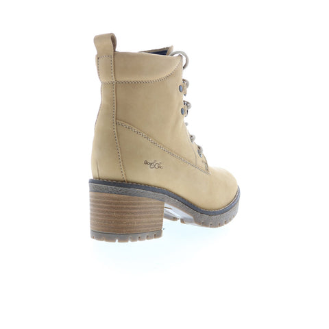 Bos. & Co. Morel Womens Brown Nubuck Lace Up Ankle & Booties Boots