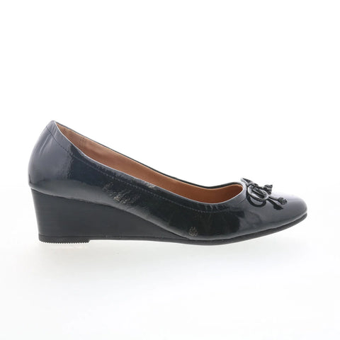 Hush Puppies Morkie Charm HW06425-002 Womens Black Leather Loafer Flats Shoes