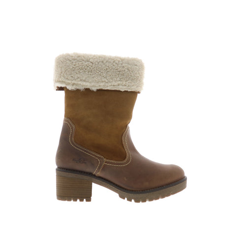 Bos. & Co. Motive Womens Brown Leather Zipper Mid Calf Boots