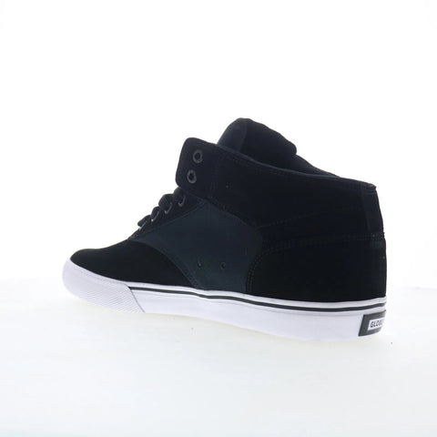 Globe Motley Mid GBMOTLEYM Mens Black Suede Skate Inspired Sneakers Shoes