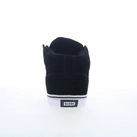 Globe Motley Mid GBMOTLEYM Mens Black Suede Skate Inspired Sneakers Shoes