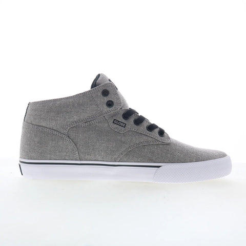 Globe Motley Mid GBMOTLEYM Mens Gray Canvas Skate Inspired Sneakers Shoes